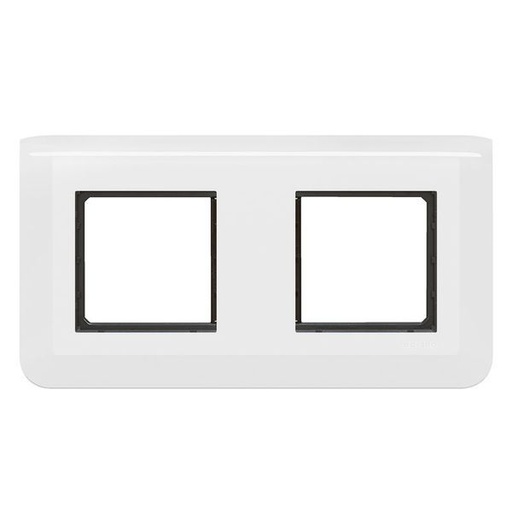 [LEG099474] Mosaic Support + Plaque 2X2 Modules Montage Horizontal Blanc legrand 099474