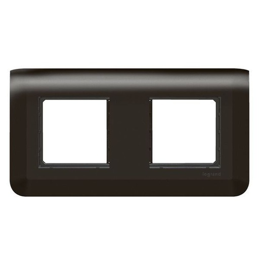 [LEG099482] Mosaic Support + Plaque 2X2 Modules Montage Horizontal Noir legrand 099482