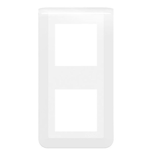 [LEG200943] Mosaic Plaque 2X2 Modules Montage Vertical Blanc legrand 200943
