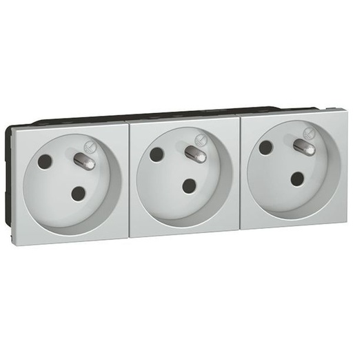 [LEG079273] Prise De Courant Précâblée Mosaic 3X2P+T À 45° 6 Modules legrand 079273