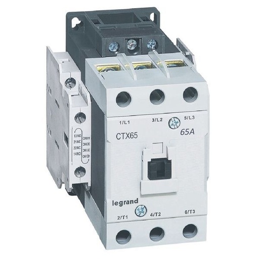 [LEG416168] Ctx Contacteur 3P 65A 2No2Nc 380V Ac Bornes A Vis T4 legrand 416168