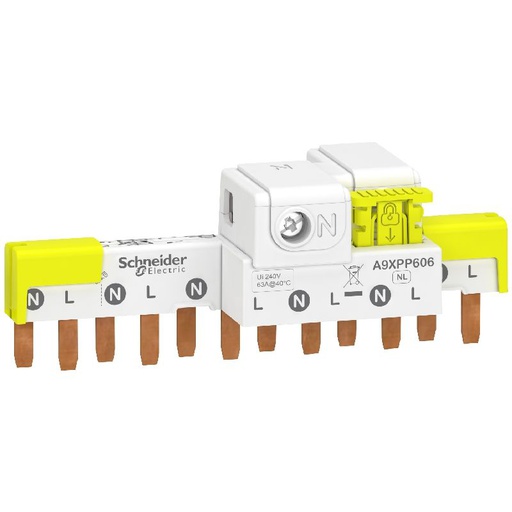[SCHA9XPP606] Acti9 iDT40 - peigne avec connecteur - 1P+N - 6 mo A9XPP606