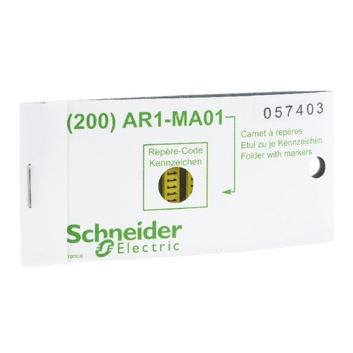 [SCHAR1MB01E] AR1 - repère encliquetable - jaune - caractère E AR1MB01E
