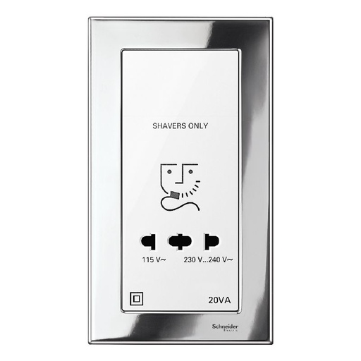 [SCHMTN213619] Merten M-Plan - enjoliveur pour prise rasoir - bla MTN213619