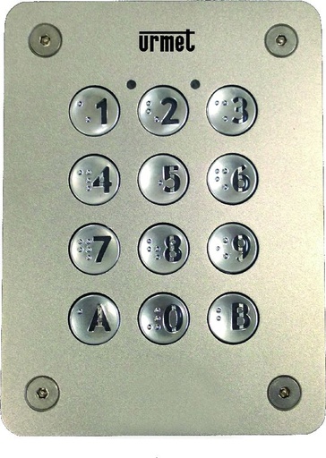 [URM16074102] Clavier 12 Touches 2F Inox Encastre Urmet 16074102