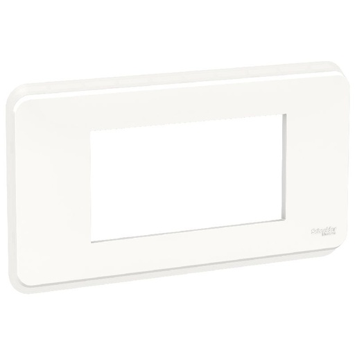 [SCHNU411418] Unica Pro - plaque de finition - Blanc - 4 modules NU411418