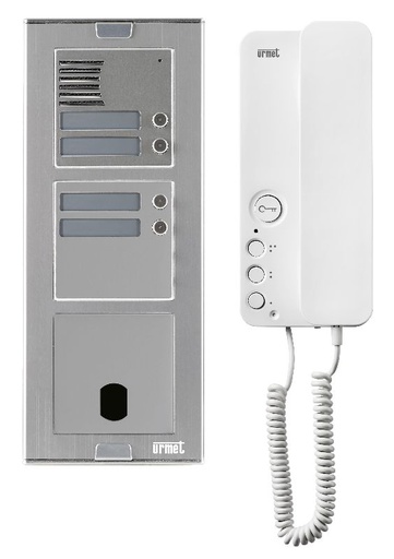 [URMKASA83/04] Kit Audio Sinth Alu 4Bp 2V Programme Urmet KASA83/04