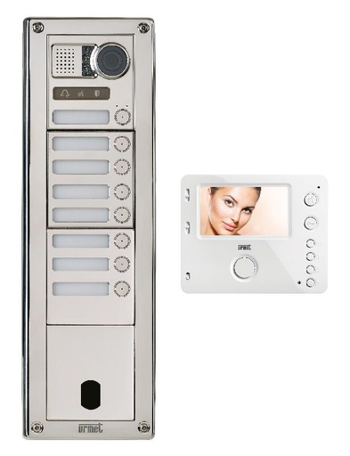 [URMKVSI83/08] Kit Video Sinth Inox 8 Bp 2V Urmet KVSI83/08