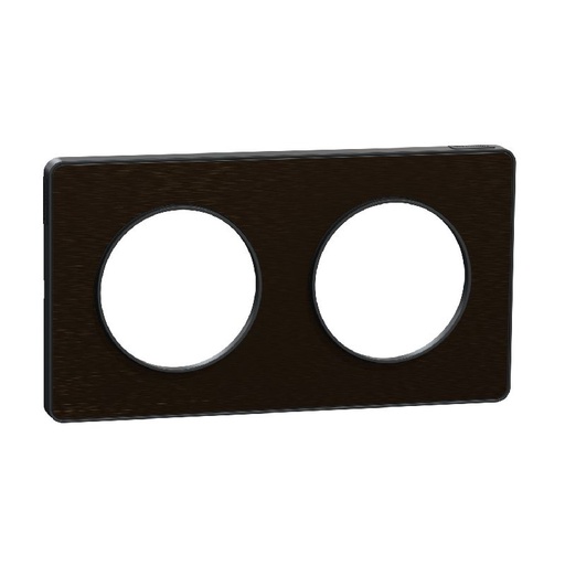 [SCHS540804L] Odace Touch, plaque Bronze brossé liseré Anthracit S540804L