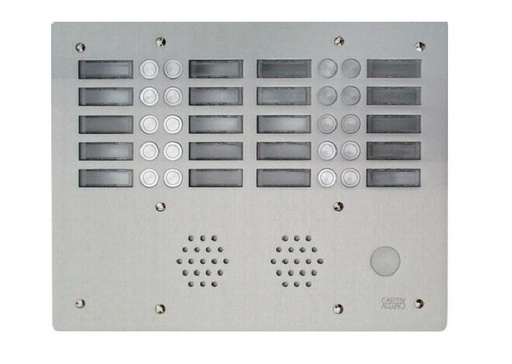 [URM7774/20] Plaque A.V Alu 6Mm 4R 20Bp Urmet 7774/20