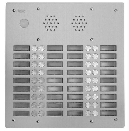 [URM7774/28] Plaque A.V Alu 6Mm 4R 28Bp Urmet 7774/28