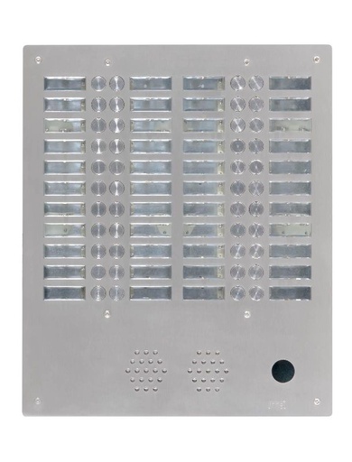 [URM7774/44] Plaque A.V Alu 6Mm 4R 44Bp Urmet 7774/44