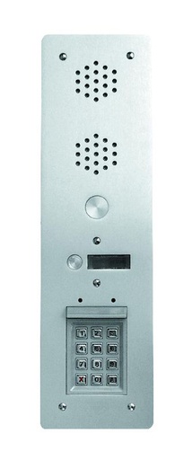 [URM7771/1C] Plaq Alu 6Mm 1R 1T + S30 Ecla Urmet 7771/1C