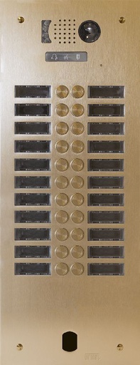 [URMV83/222CH] Plaq Video Alu 2R 22 Bp 2Voice Champagne Urmet V83/222CH