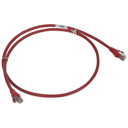 [LEG051854] Cordon Rj45/Rj45 Standard Cat6 F/Utp Lszh Rouge 1 M legrand 051854
